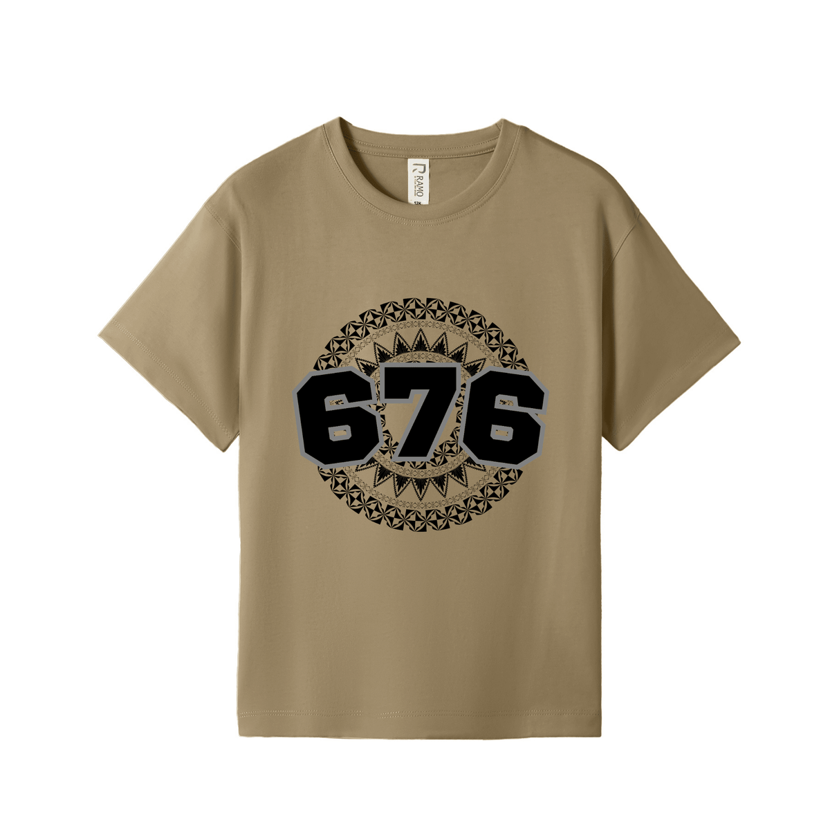 TONGA | 676 | KIDS TEE | BLACK DESIGN - Stick N It