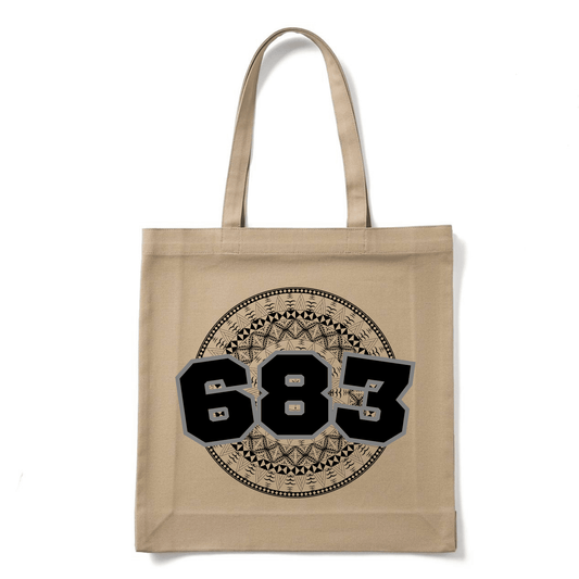 NIUE | 683 | REUSABLE TOTE BAG | BLACK DESIGN - Stick N It