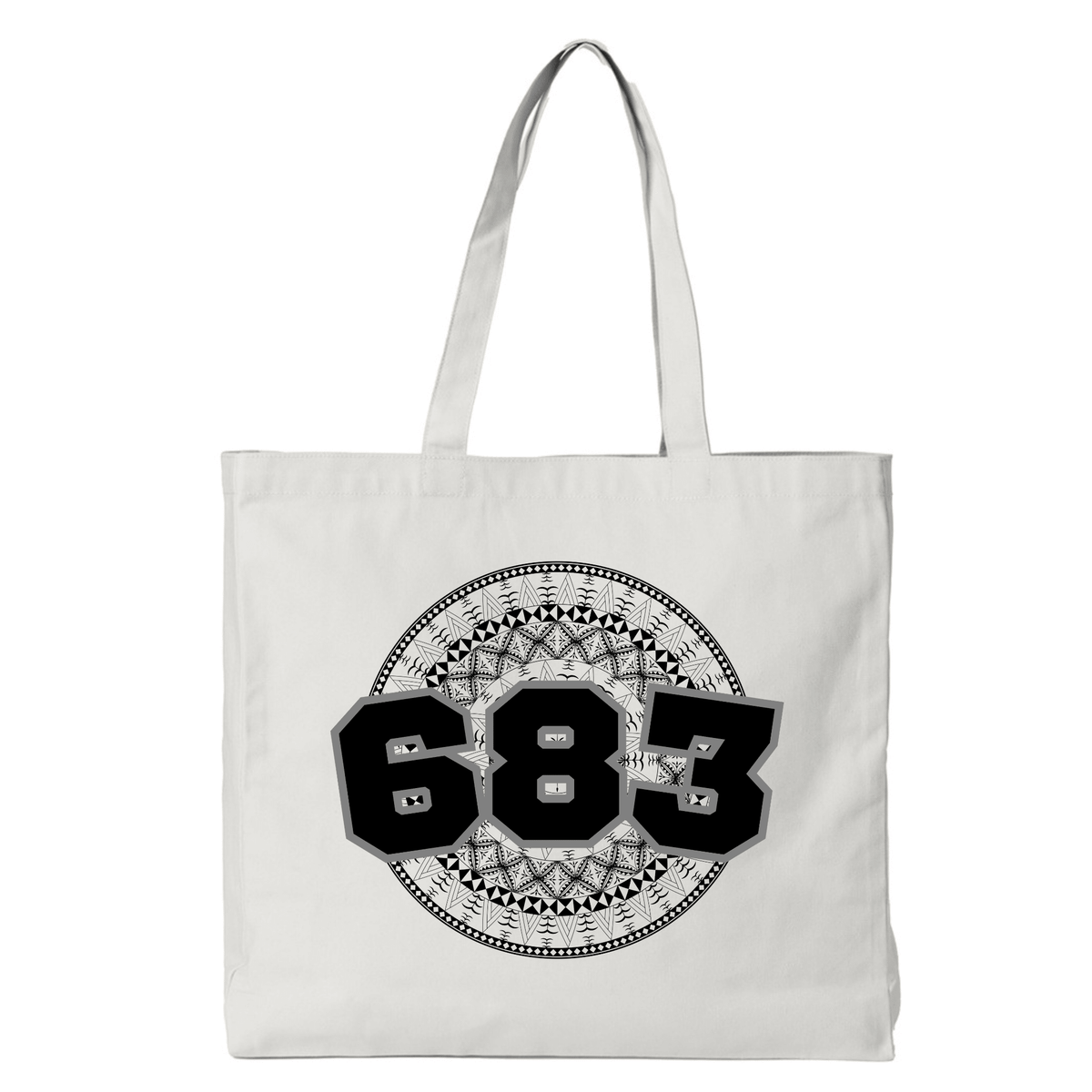 NIUE | 683 | REUSABLE TOTE BAG | BLACK DESIGN - Stick N It