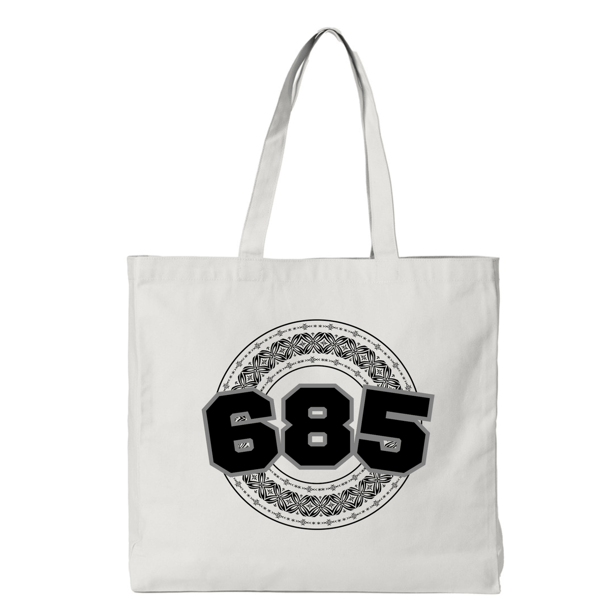SAMOA | 685 | REUSABLE TOTE BAG | BLACK DESIGN - Stick N It