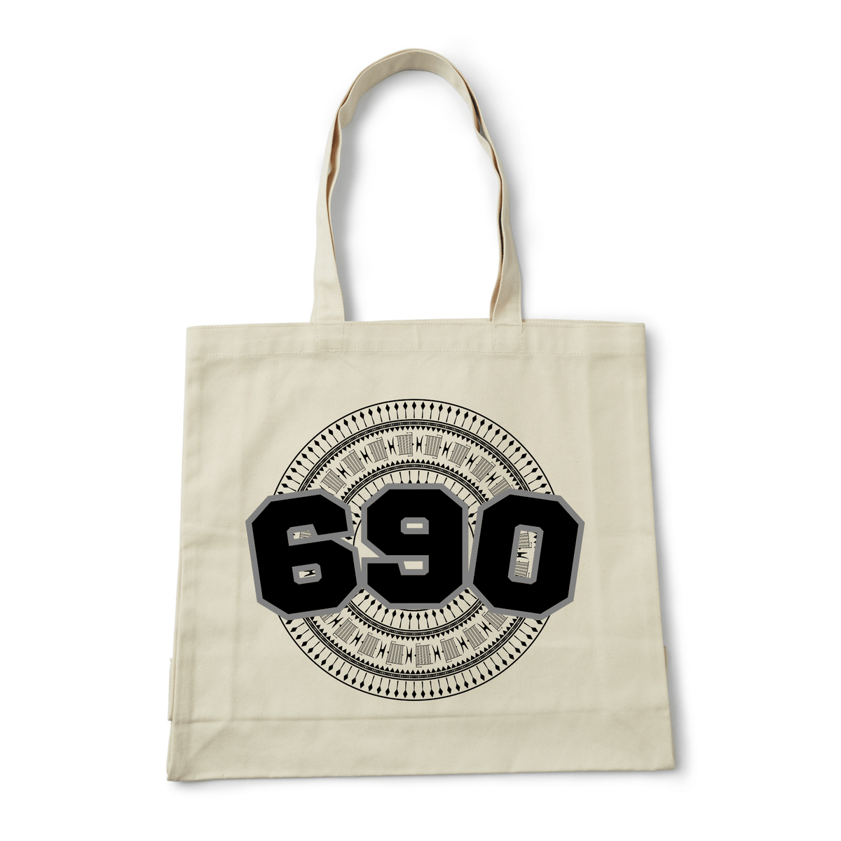 TOKELAU | 690 | REUSABLE TOTE BAG | BLACK DESIGN - Stick N It