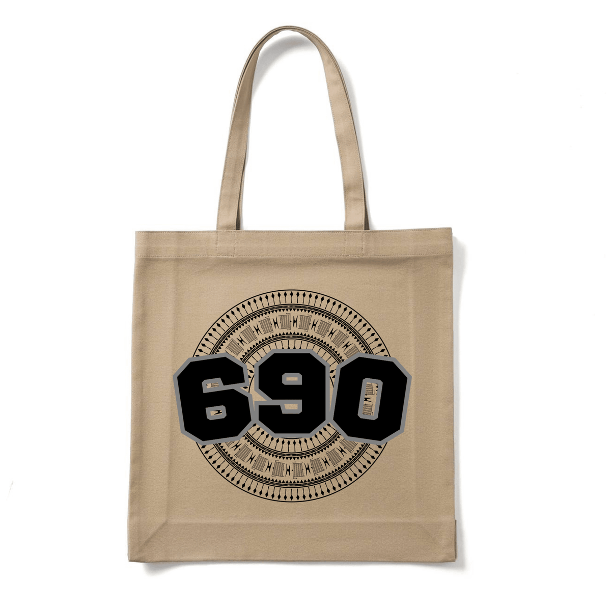 TOKELAU | 690 | REUSABLE TOTE BAG | BLACK DESIGN - Stick N It