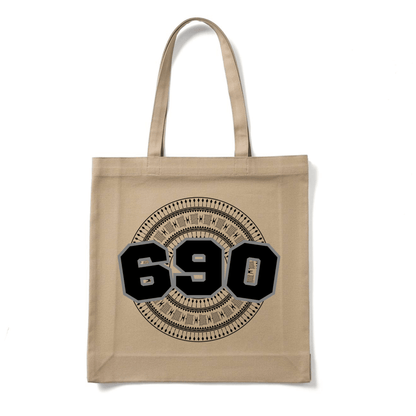 TOKELAU | 690 | REUSABLE TOTE BAG | BLACK DESIGN - Stick N It