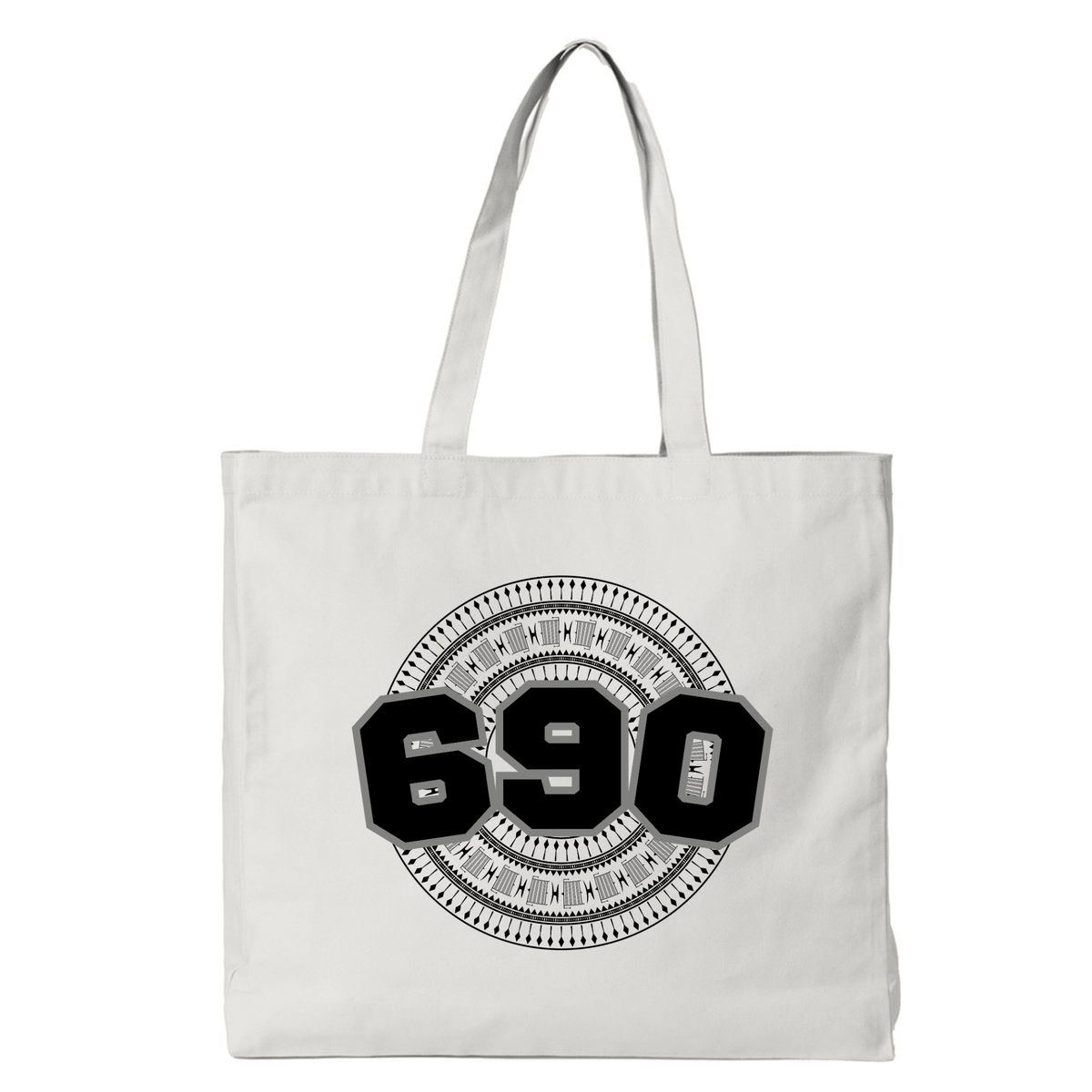 TOKELAU | 690 | REUSABLE TOTE BAG | BLACK DESIGN - Stick N It