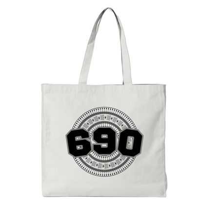 TOKELAU | 690 | REUSABLE TOTE BAG | BLACK DESIGN - Stick N It
