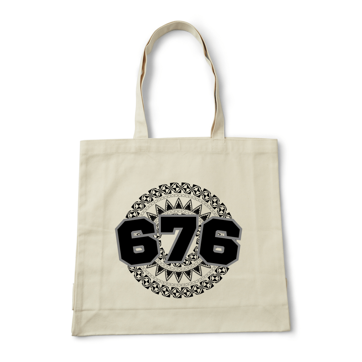 TONGA | 676 | REUSABLE TOTE BAG | BLACK DESIGN - Stick N It
