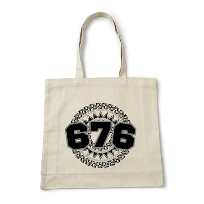 TONGA | 676 | REUSABLE TOTE BAG | BLACK DESIGN - Stick N It