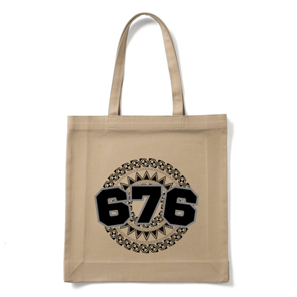 TONGA | 676 | REUSABLE TOTE BAG | BLACK DESIGN - Stick N It