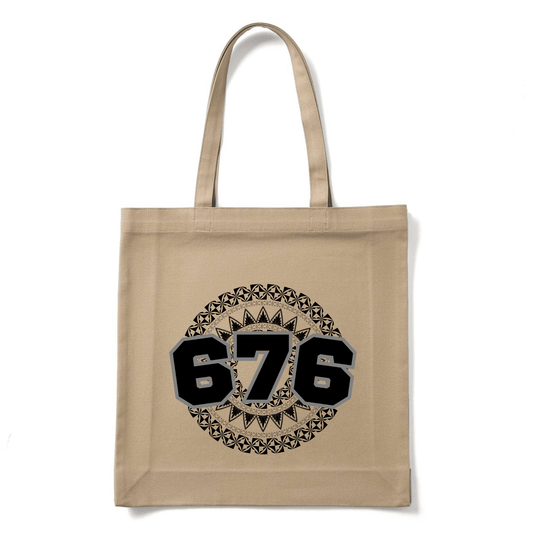 TONGA | 676 | REUSABLE TOTE BAG | BLACK DESIGN - Stick N It