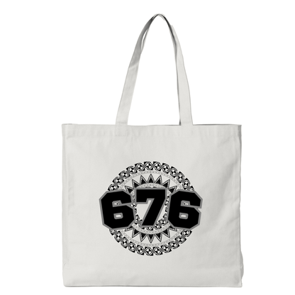 TONGA | 676 | REUSABLE TOTE BAG | BLACK DESIGN - Stick N It