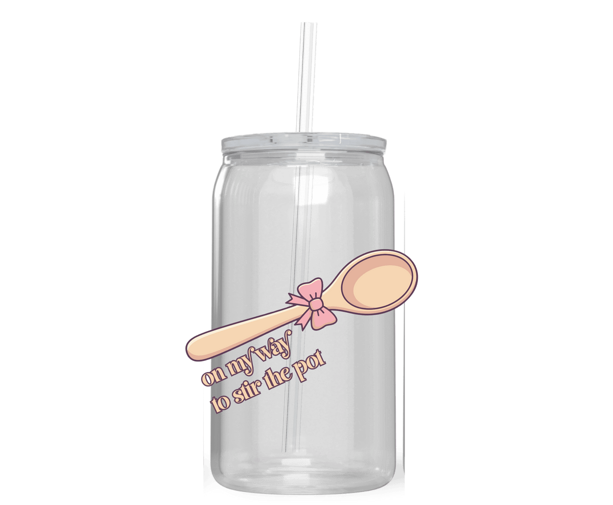 ON MY WAY TO STIR THE POT ACRYLIC CUP - Stick N It