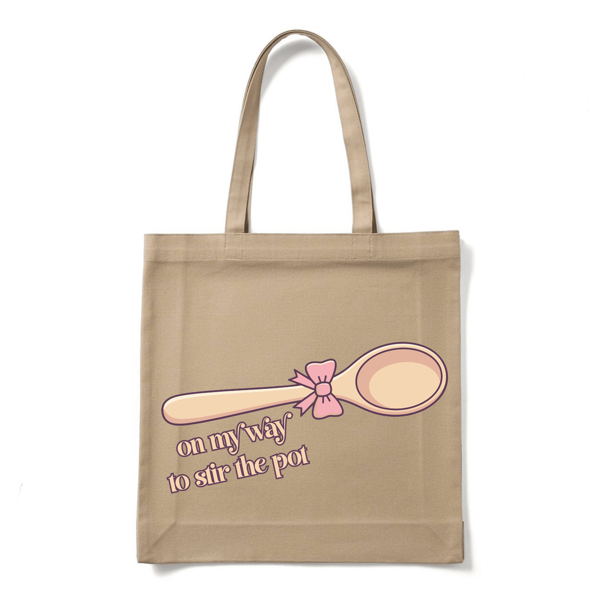 ON MY WAY TO STIR THE POT TOTE BAG - Stick N It