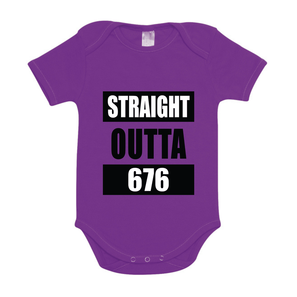 STRAIGHT OUTTA 676 | ORGANIC COTTON ONESIE - Stick N It