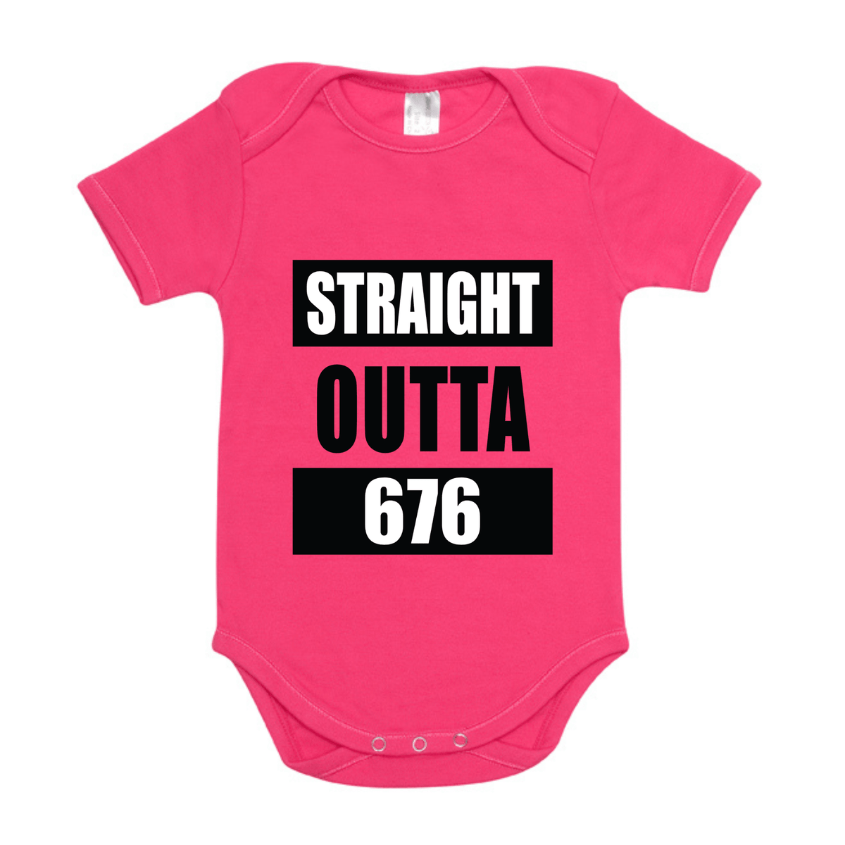 STRAIGHT OUTTA 676 | ORGANIC COTTON ONESIE - Stick N It