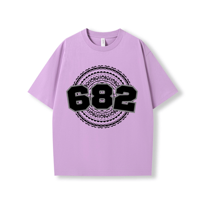 COOK ISLANDS | 682 | OVERSIZE UNISEX TEE | BLACK DESIGN - Stick N It