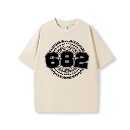 COOK ISLANDS | 682 | OVERSIZE UNISEX TEE | BLACK DESIGN - Stick N It