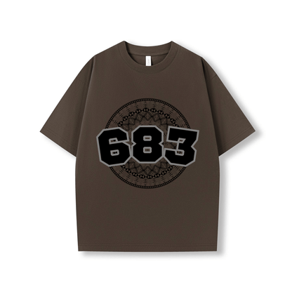 NIUE | 683 | OVERSIZE UNISEX TEE | BLACK DESIGN - Stick N It