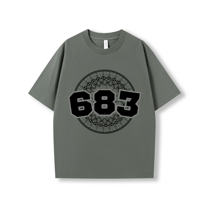 NIUE | 683 | OVERSIZE UNISEX TEE | BLACK DESIGN - Stick N It