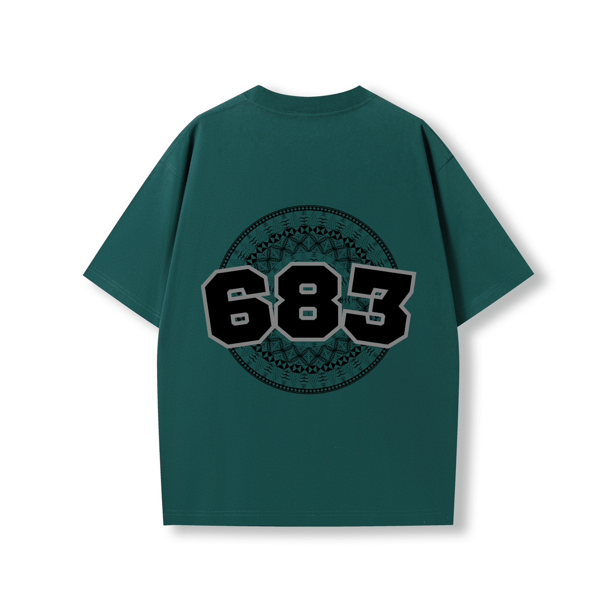 NIUE | 683 | OVERSIZE UNISEX TEE | BLACK DESIGN - Stick N It
