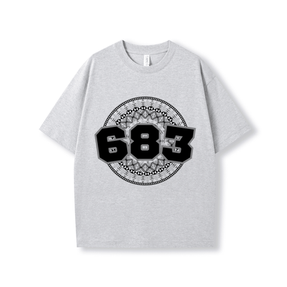 NIUE | 683 | OVERSIZE UNISEX TEE | BLACK DESIGN - Stick N It