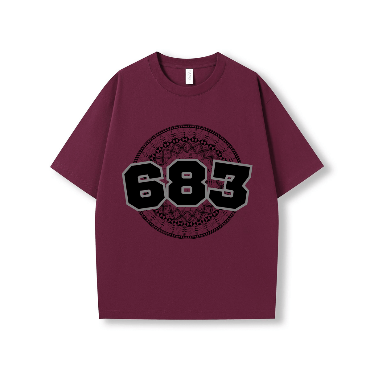 NIUE | 683 | OVERSIZE UNISEX TEE | BLACK DESIGN - Stick N It