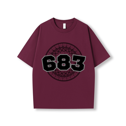 NIUE | 683 | OVERSIZE UNISEX TEE | BLACK DESIGN - Stick N It