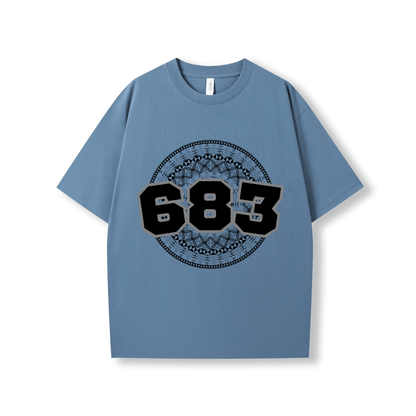 NIUE | 683 | OVERSIZE UNISEX TEE | BLACK DESIGN - Stick N It