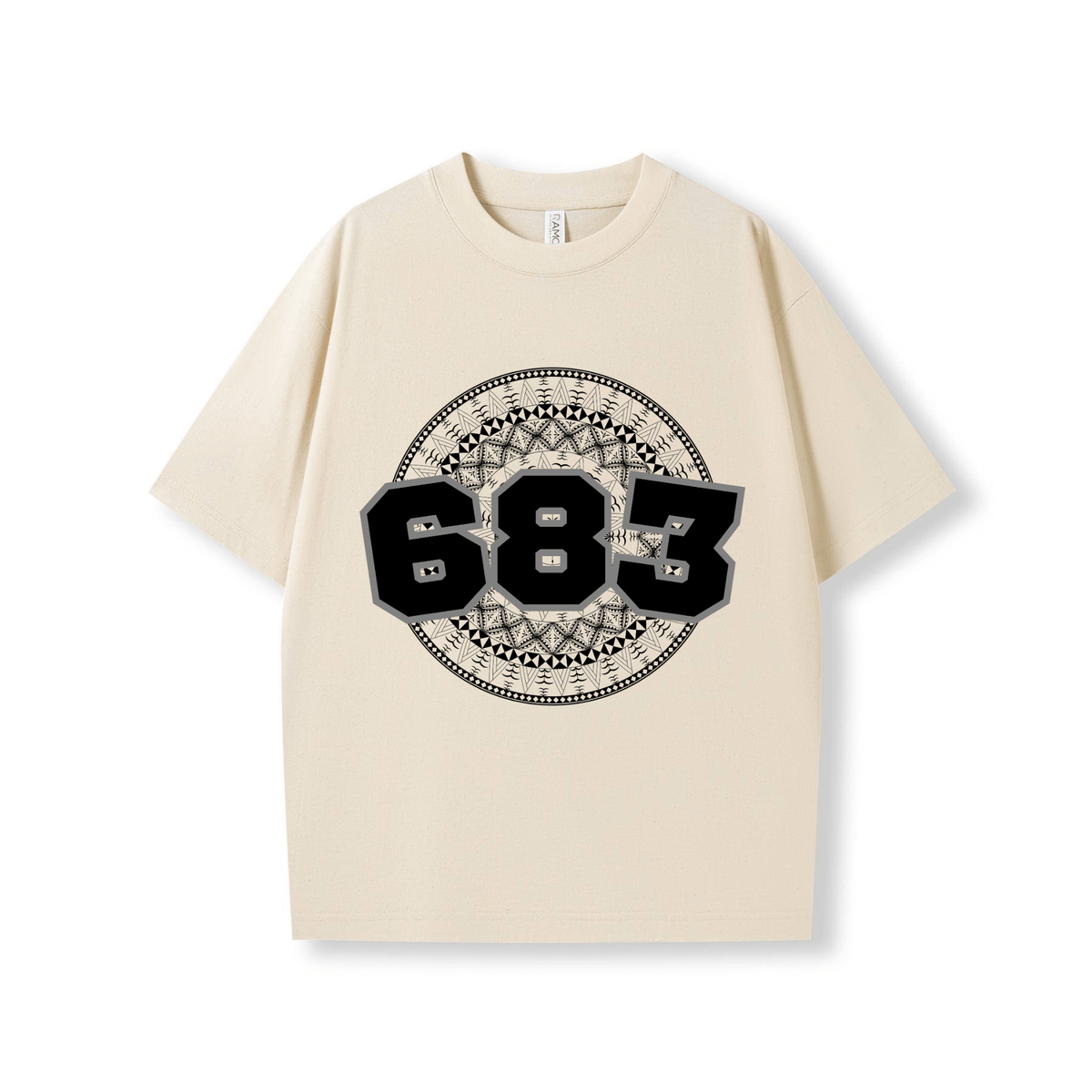 NIUE | 683 | OVERSIZE UNISEX TEE | BLACK DESIGN - Stick N It