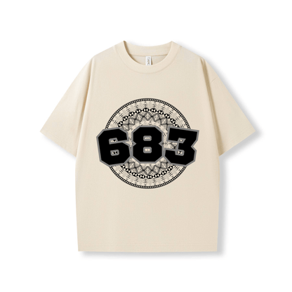NIUE | 683 | OVERSIZE UNISEX TEE | BLACK DESIGN - Stick N It
