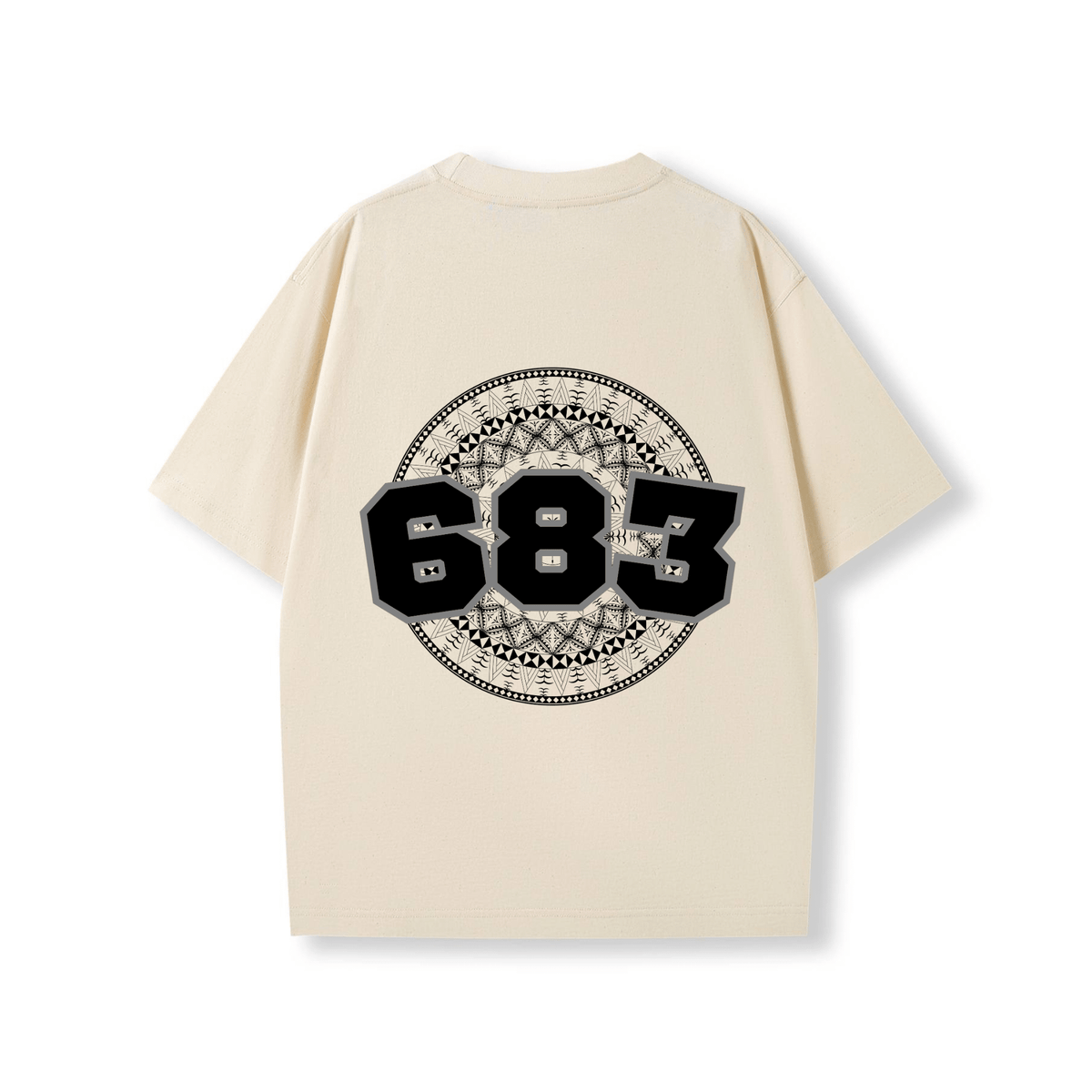 NIUE | 683 | OVERSIZE UNISEX TEE | BLACK DESIGN - Stick N It