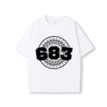 NIUE | 683 | OVERSIZE UNISEX TEE | BLACK DESIGN - Stick N It