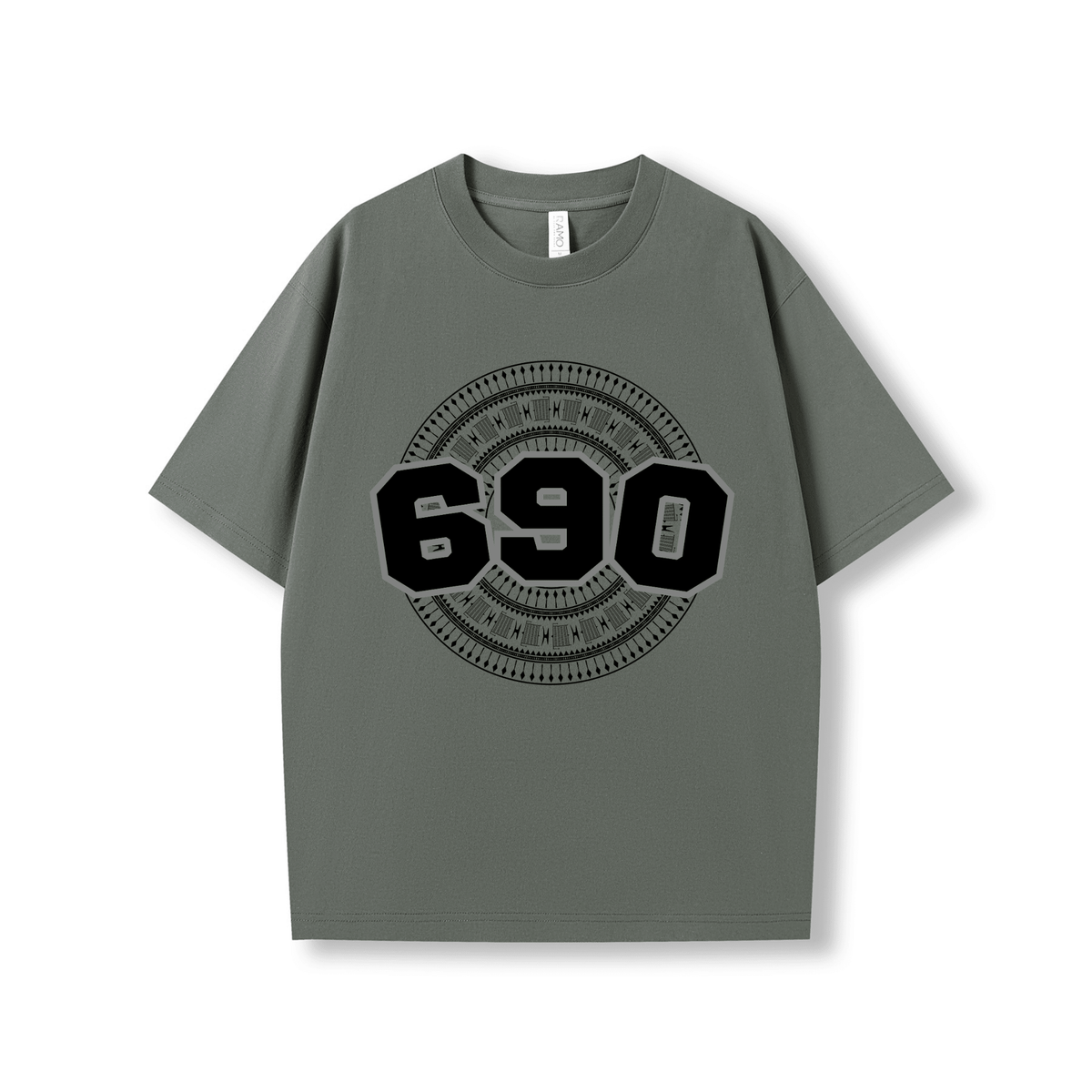 TOKELAU | 690 | OVERSIZE UNISEX TEE | BLACK DESIGN - Stick N It