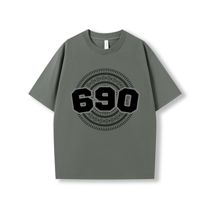 TOKELAU | 690 | OVERSIZE UNISEX TEE | BLACK DESIGN - Stick N It
