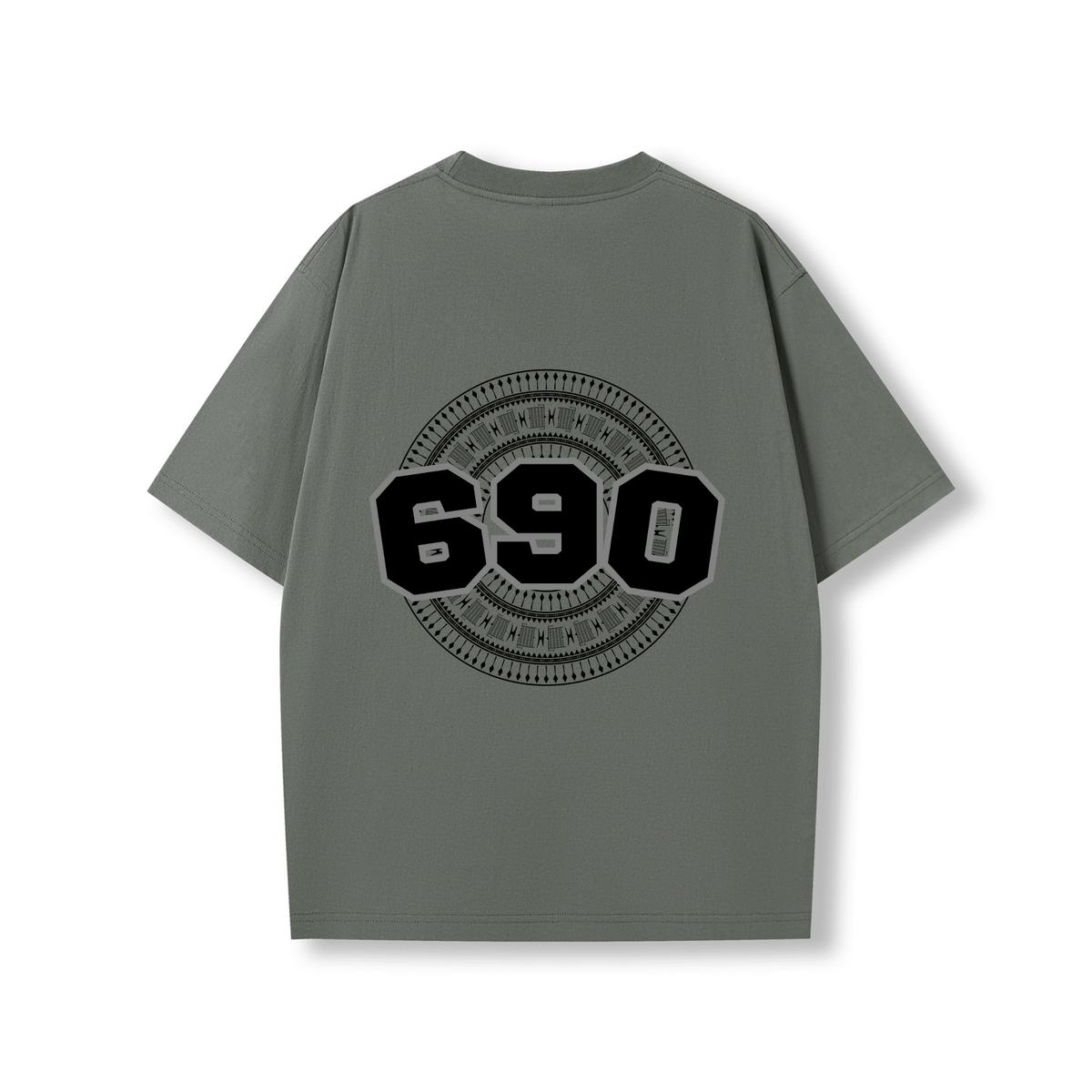 TOKELAU | 690 | OVERSIZE UNISEX TEE | BLACK DESIGN - Stick N It