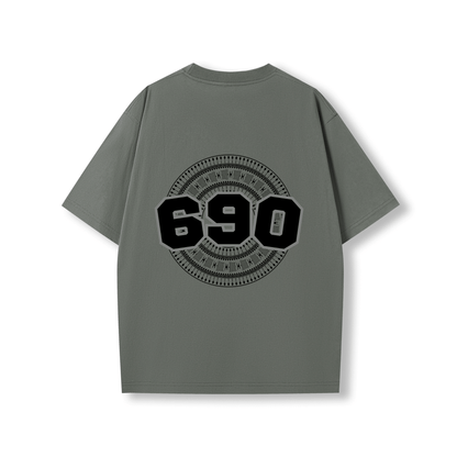 TOKELAU | 690 | OVERSIZE UNISEX TEE | BLACK DESIGN - Stick N It