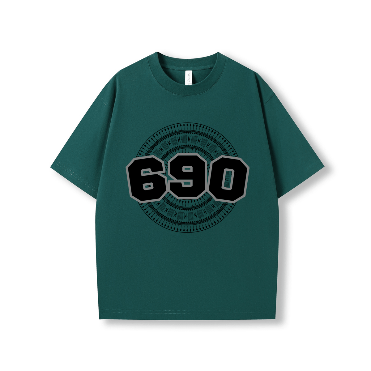 TOKELAU | 690 | OVERSIZE UNISEX TEE | BLACK DESIGN - Stick N It