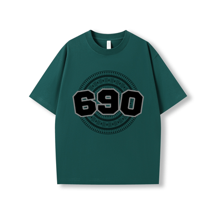 TOKELAU | 690 | OVERSIZE UNISEX TEE | BLACK DESIGN - Stick N It
