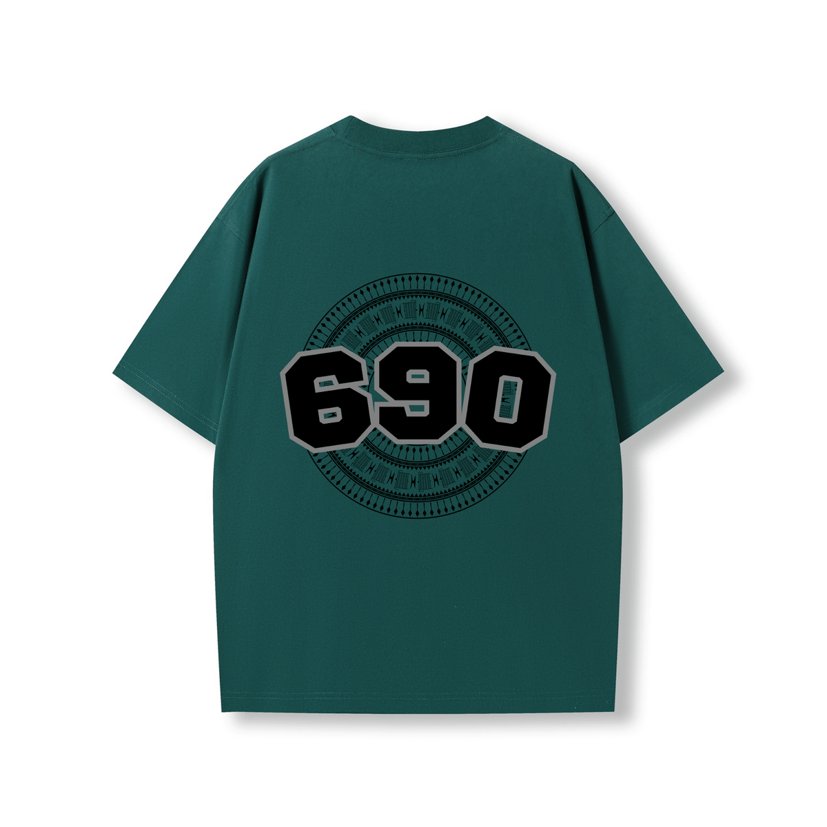 TOKELAU | 690 | OVERSIZE UNISEX TEE | BLACK DESIGN - Stick N It