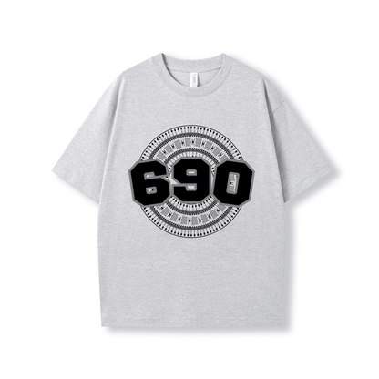 TOKELAU | 690 | OVERSIZE UNISEX TEE | BLACK DESIGN - Stick N It
