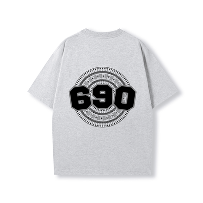 TOKELAU | 690 | OVERSIZE UNISEX TEE | BLACK DESIGN - Stick N It