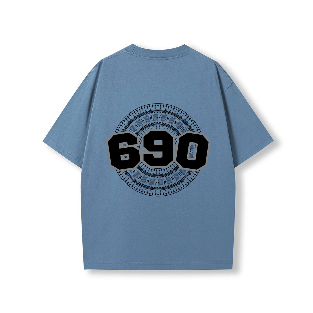 TOKELAU | 690 | OVERSIZE UNISEX TEE | BLACK DESIGN - Stick N It
