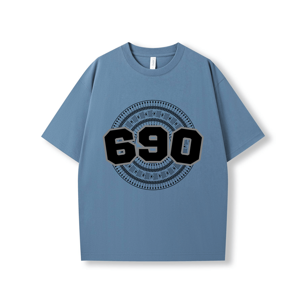TOKELAU | 690 | OVERSIZE UNISEX TEE | BLACK DESIGN - Stick N It