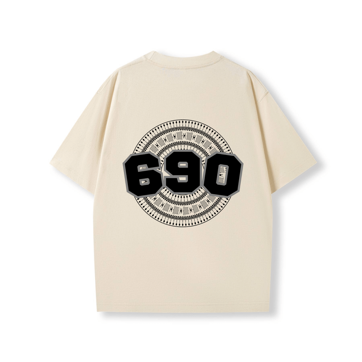 TOKELAU | 690 | OVERSIZE UNISEX TEE | BLACK DESIGN - Stick N It