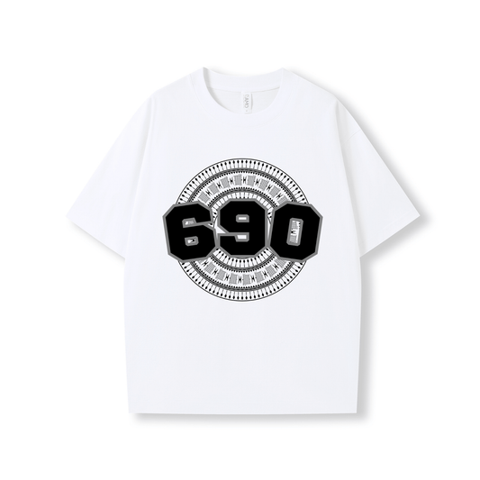 TOKELAU | 690 | OVERSIZE UNISEX TEE | BLACK DESIGN - Stick N It