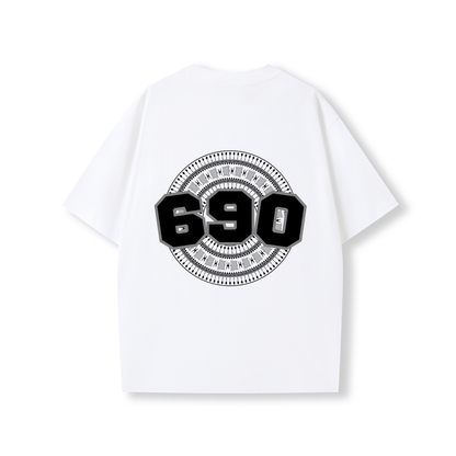 TOKELAU | 690 | OVERSIZE UNISEX TEE | BLACK DESIGN - Stick N It