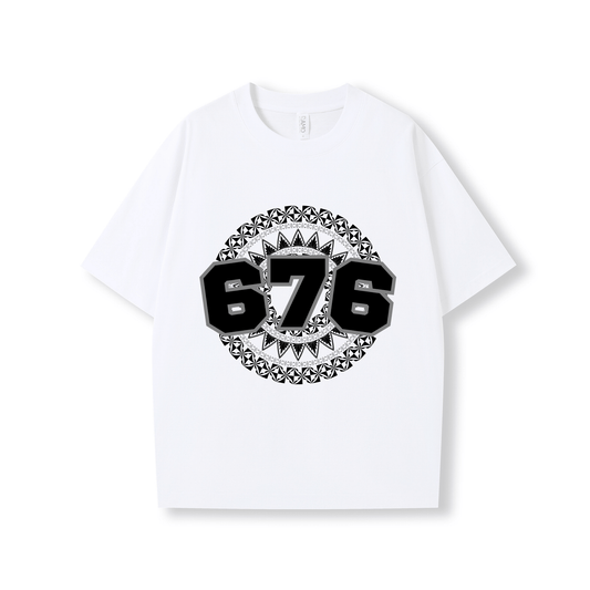 TONGA | 676 | OVERSIZE UNISEX TEE | BLACK DESIGN - Stick N It