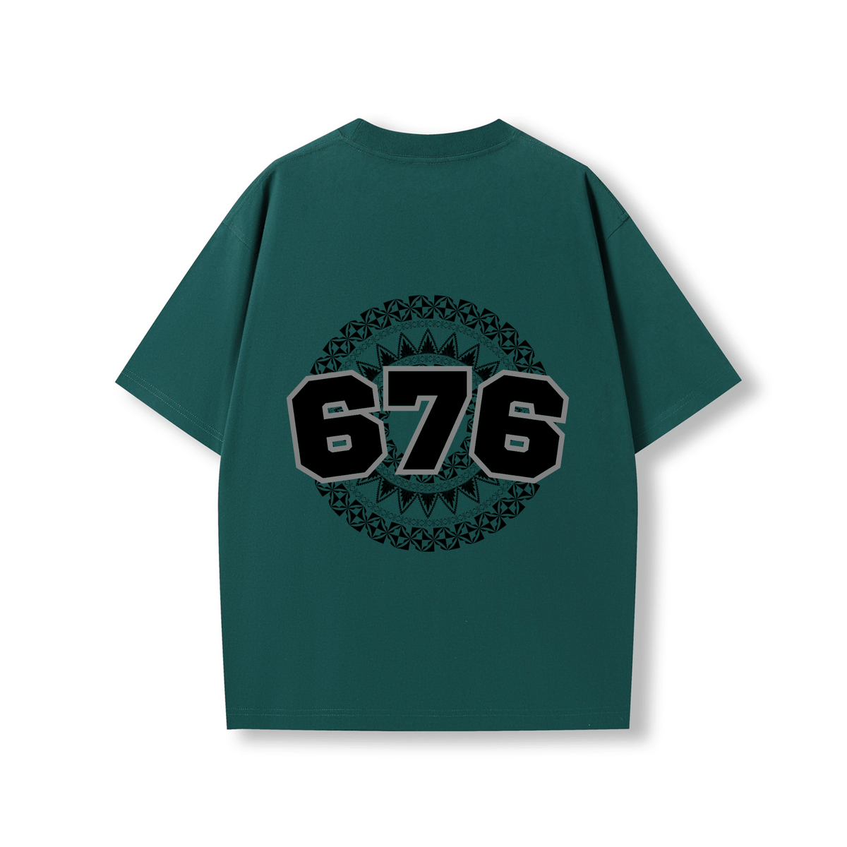 TONGA | 676 | OVERSIZE UNISEX TEE | BLACK DESIGN - Stick N It