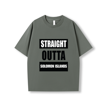 STRAIGHT OUTTA SOLOMON ISLANDS | OVERSIZE UNISEX TEE - Stick N It
