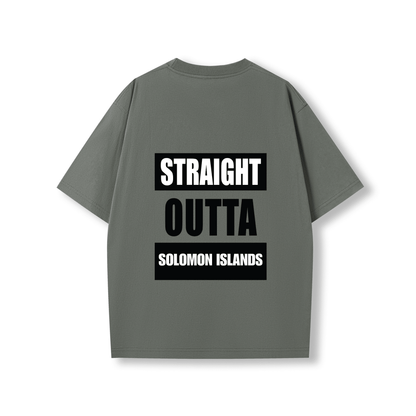 STRAIGHT OUTTA SOLOMON ISLANDS | OVERSIZE UNISEX TEE - Stick N It