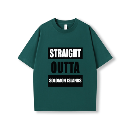 STRAIGHT OUTTA SOLOMON ISLANDS | OVERSIZE UNISEX TEE - Stick N It